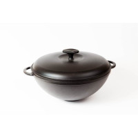 Кастрюля WOK с литыми ручками и крышкой с матовым покрытием