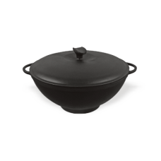 Кастрюля WOK с литыми ручками и крышкой