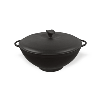 Кастрюля WOK с литыми ручками и крышкой
